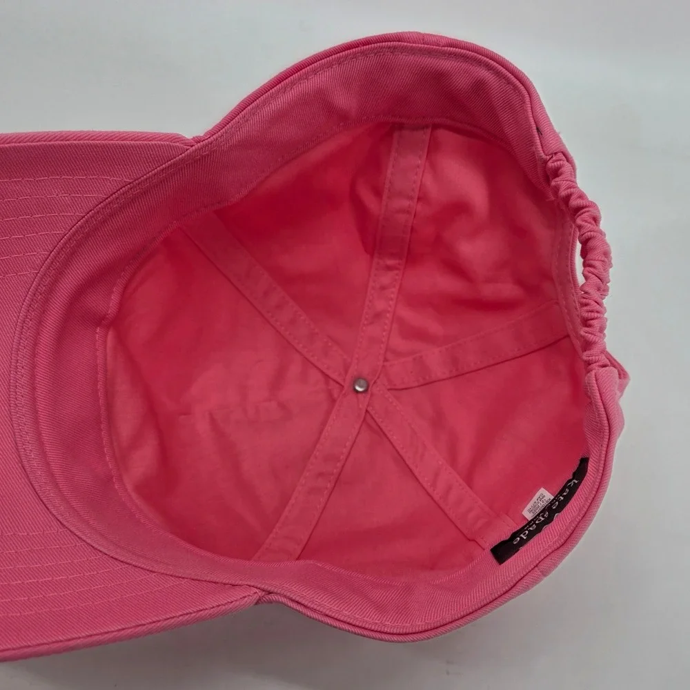 Kate Spade Baseball Cap Embroidered Logo Strawberry Shake Pink KS1003745C Hat